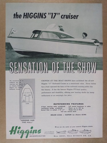 1958 higgins outboard - 17,