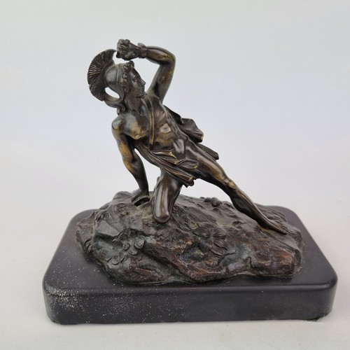 Antique 19thc bronze figure - antique,