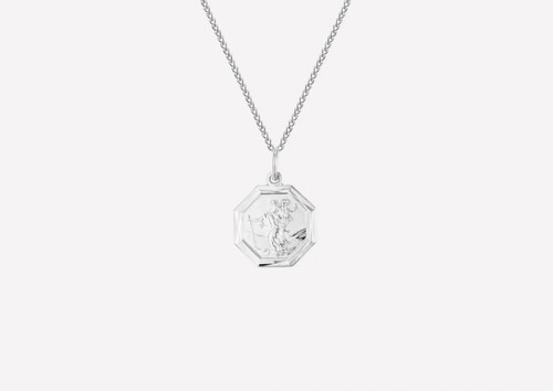 Christopher silver pendant - st,