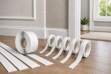 White pvc flat architrave - 6m,
