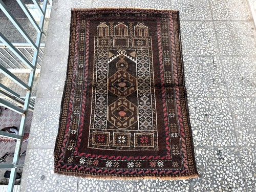 3x4 antique afghan - 3x4, handmade