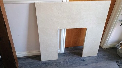 Marble fireplace back - , panel