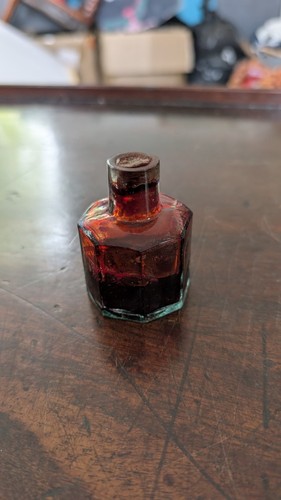 Antique victorian ink bottle - antique,