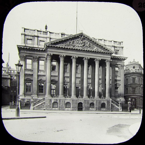 Glass magic lantern slide - glass,