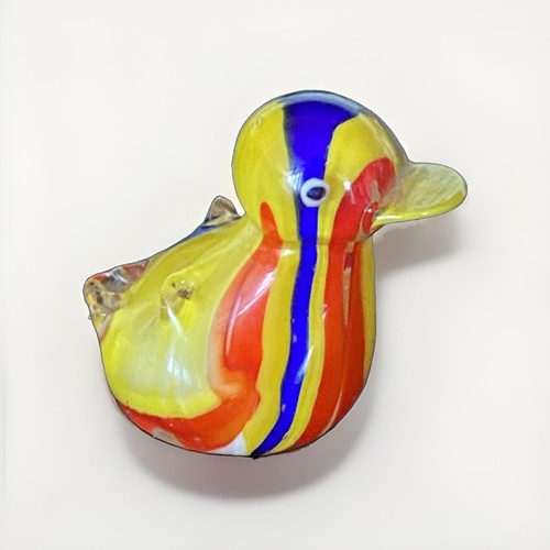 Vintage murano art glass - glass, duck