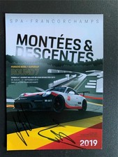 Signed 4x6 Porsche Postcard Spa-Francorchamps Porsche Super Cup 2019 Round 7