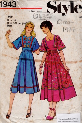 1977 vintage sewing - sewing, pattern