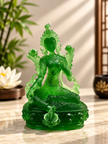 Green tara bodhisattva liuli - bodhisattva,