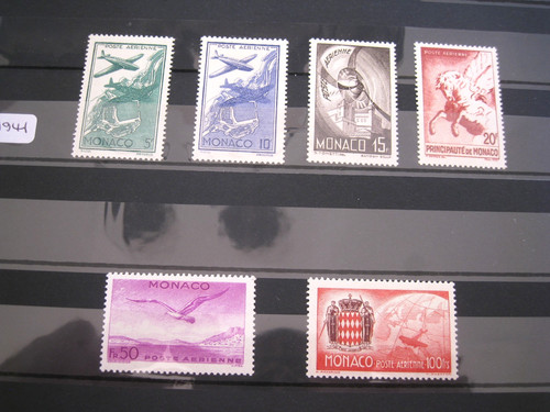 Monaco air mail stamps mnh - mail,