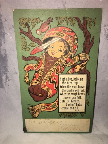 Vtg postcard native american - postcard,