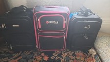 MONSAC AND MORGAN HAND LUGGAGE SUITCASE ON WHEELS X 3. CABIN LUGGAGE