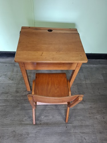 Vintage school childs - vintage, desk