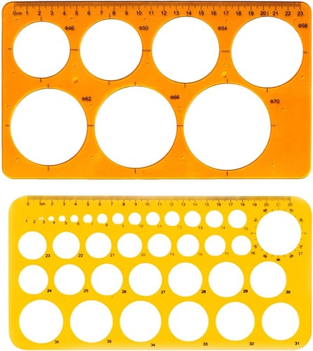 2pcs circle stencil template - 2pcs,