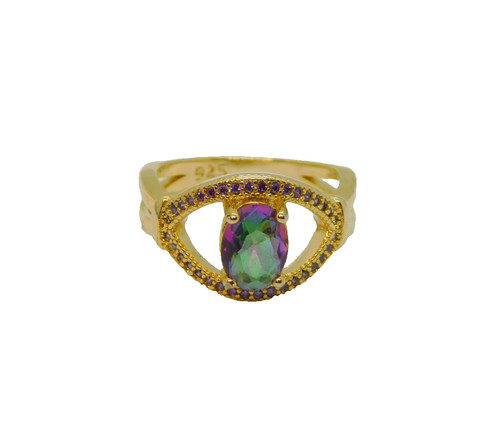 Gold sterling silver mystic - on,