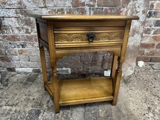 Vintage Oak Console Hall Table Jaycee 