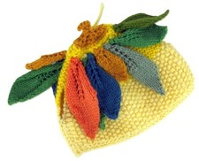 2 Cup Hand Knitted Yellow