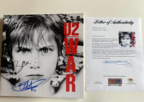 Bono and the edge signed - u2,