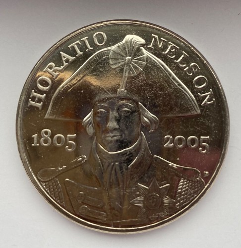2005 horatio nelson coin - 2005, £5