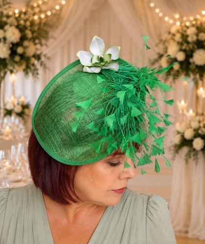 Emerald green sinamay - emerald,