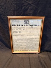WW2 Air Raid Shelter Sign