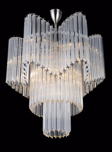 Large italian glass chandelier - italian,