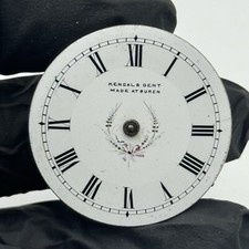 34mm Kendal & Dent Buren Pocket Watch Movement Beautiful Dial FOR PARTS Repair