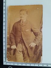 CABINET CARD (Trimmed & Damaged): Handsome Man: Clarke & Co: Maidstone