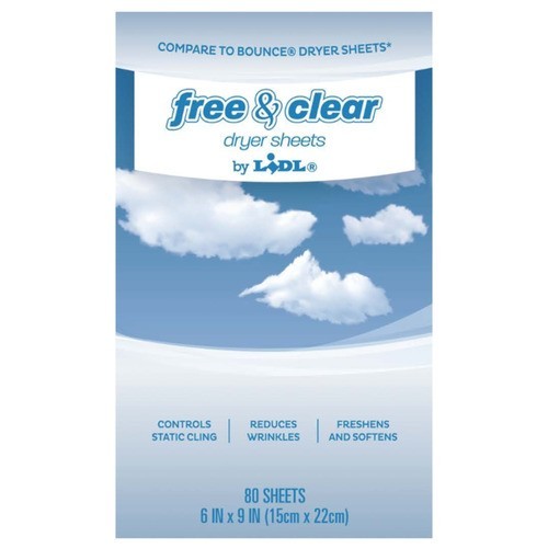 Dryer sheets free clear - &,