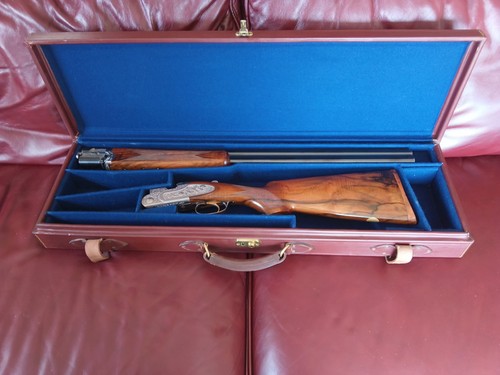 Hard leather gun case - hard,