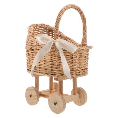 Pcs rattan trolley wicker - 2,