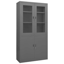 Office cabinet Black 90x40x180