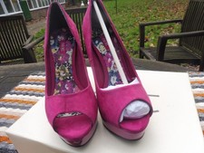 New Next Magenta/pink open toe