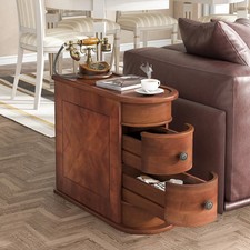 Solid Wood Narrow Side Table