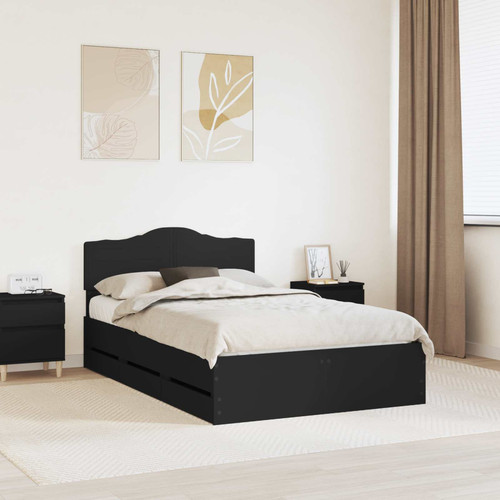 Bed frame black 120x190cm - black,