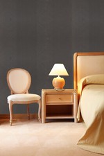 Wilman Interiors Noir Dark Grey Black Thick Textured Striped Wallpaper 10m, 52cm