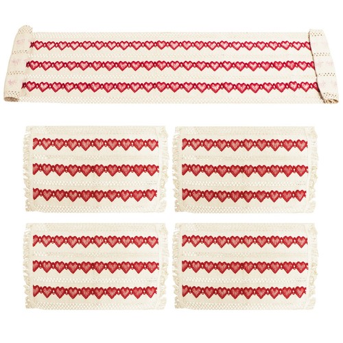 Woven cotton table mat - woven,