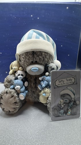 Tatty teddy with blue nose - with,