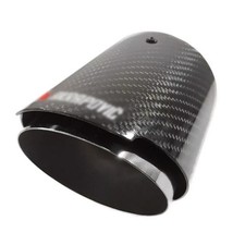 Car Exhaust Tip Trim Pipe Tail Carbon Fiber For Nissan Navara Murano Pathfinder