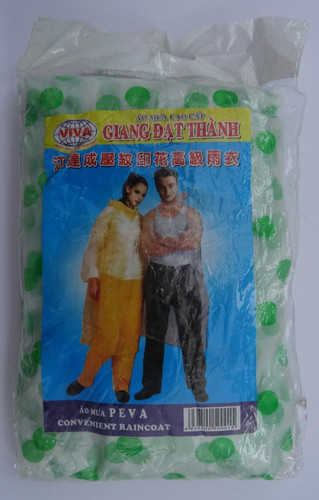 Adult plastic raincoat - plastic,
