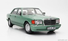 Norev 1/18 Scale Diecast 183469 1991 Mercedes-Benz 560 SEL Light Green Metallic