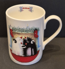 Cute Portmeirion Rob Scotton Fine Bone China 'Splat Cat' Christmas Mug VGC