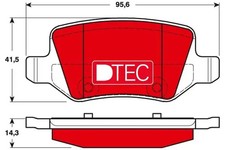 Brake pads GDB1481DTE TRW for