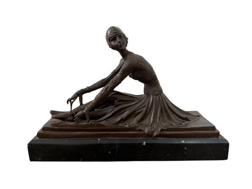 Art deco style bronze figure - art,