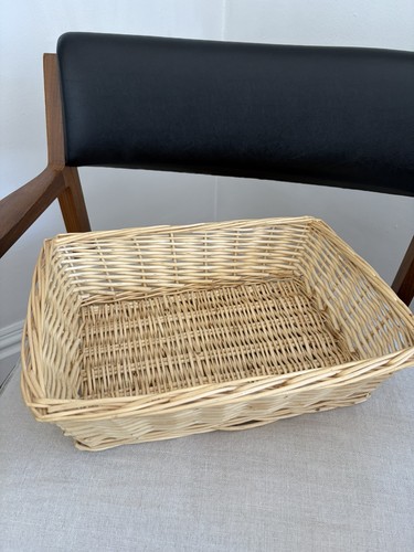 Wicker storage basket tray - wicker,