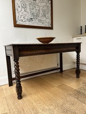 Antique Oak Sideboard with Ornate Design