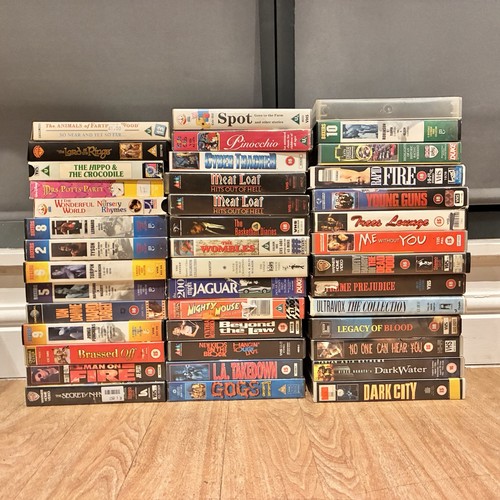 Mixed job lot vhs video - 42,