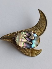 Vintage Gold Tone Abstract