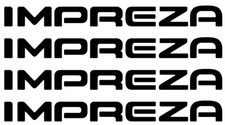 4x Impreza Decals for Subaru