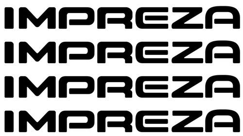 Impreza decals for subaru - 4x,