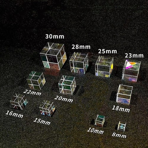 Cube glass prism suncatcher - cube,